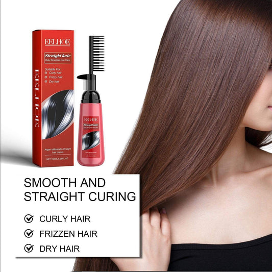EELHOE Hair Straightening Cream – Smooth, Straighten & Nourish Curly, Frizzy, Dry Hair