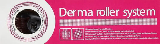 Professional 0.5mm Derma Roller for Face & Beard Growth – Skin Rejuvenation & Hair Stimulation